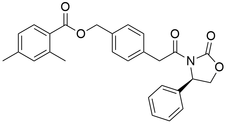 (R)-4-(2-oxo-2-(2-oxo-4-phenyloxazolidin-3-yl)ethyl)benzyl 2,4-dimethylbenzoate